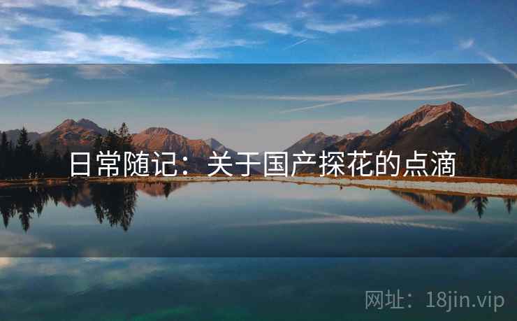 日常随记:关于国产探花的点滴 日常随记:关于国产探花的点滴