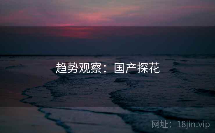 趋势观察:国产探花 趋势观察:国产探花