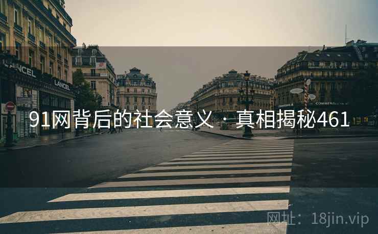 91网背后的社会意义 · 真相揭秘461 91网背后的社会意义 · 真相揭秘461