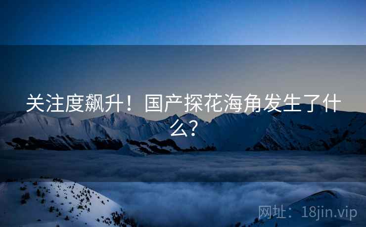 关注度飙升!国产探花海角发生了什么? 关注度飙升!国产探花海角发生了什么?