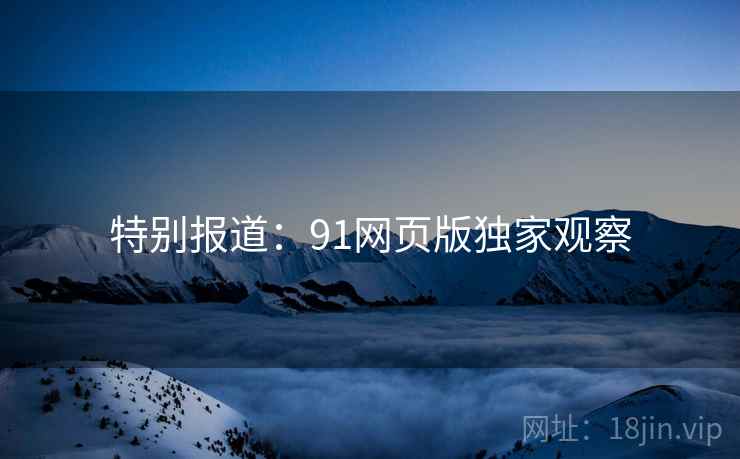 特别报道:91网页版独家观察